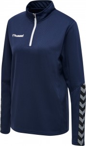 BLUZA DAMSKA hmlAUTHENTIC HALF ZIP SWEATSHIRT WOMAN