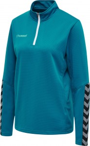 BLUZA DAMSKA hmlAUTHENTIC HALF ZIP SWEATSHIRT WOMAN