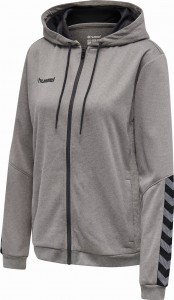 BLUZA DAMSKA hmlAUTHENTIC POLY ZIP HOODIE WOMAN
