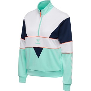 BLUZA DAMSKA hmlSTUDIO HALF ZIP SWEATSHIRT