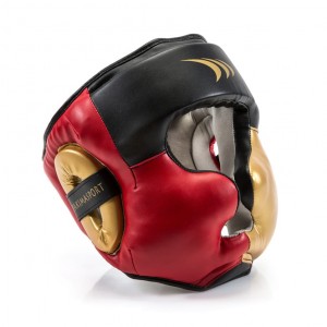 Kask bokserski z osłona kości policzkowych